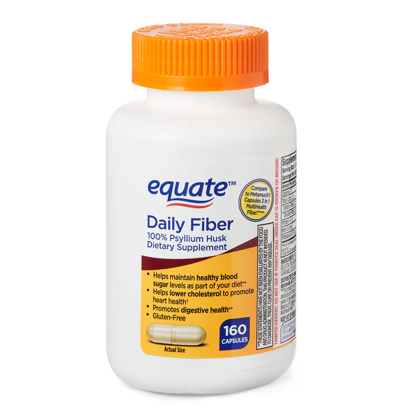 Picture of Equate Daily Fiber Capsules 160 Count