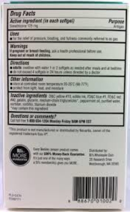 Picture of Berkley Jensen Extra Strength Gas Relief Softgels 120 ct