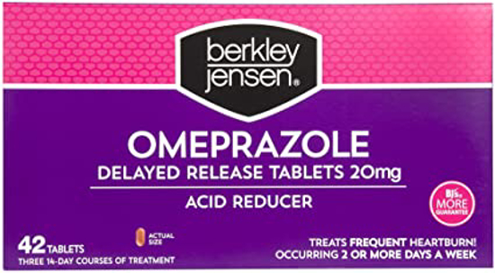 Picture of Berkley Jensen 20mg Omeprazole Acid Reducer Tablets 42 ct