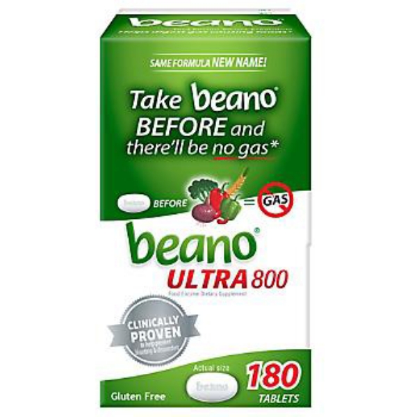 Picture of Beano Ultra 800 Gas Prevention Tablets 180 ct