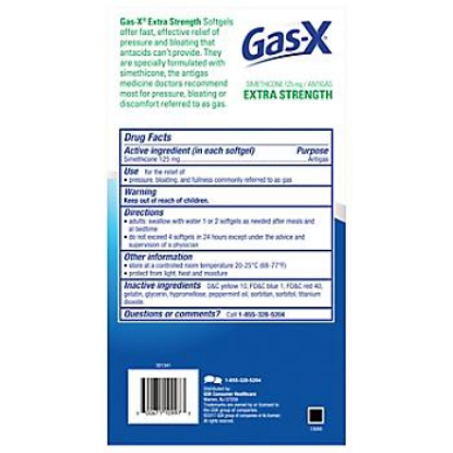 Picture of Gas-X Extra-Strength Softgels 120 ct