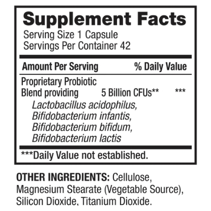 Picture of Equate Digestive Care Probiotic Capsules 42 Count