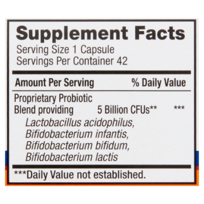 Picture of Equate Digestive Care Probiotic Capsules 42 Count