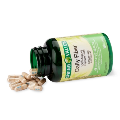 Picture of Spring Valley Daily Fiber 100% Natural Psyllium Husk Capsules 160 Count