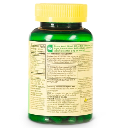 Picture of Spring Valley Daily Fiber 100% Natural Psyllium Husk Capsules 160 Count