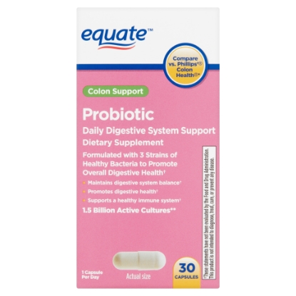 Picture of Equate Colon Support Probiotic Capsules 30 Count