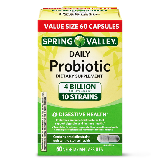 Picture of Spring Valley Daily Probiotic Vegetarian Capsules 60 Count