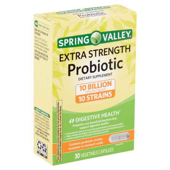Picture of Spring Valley Extra-Strength Probiotic Vegetable Capsules 30 count