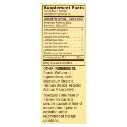 Picture of Spring Valley Women's Probiotic Vegetable Capsules 30 Count