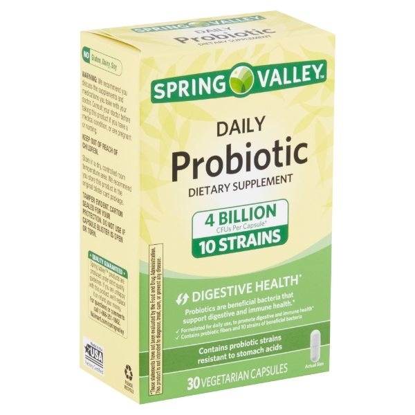 Picture of Spring Valley Daily Probiotic Vegetarian Capsules 30 Count