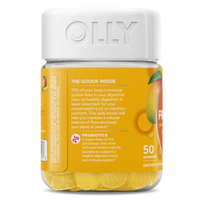 Picture of Olly Probiotic Gummies for Digestive Health 1 Billion Cultures 50 ct