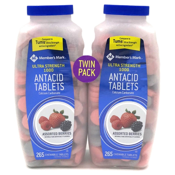 Picture of Member's Mark Ultra Strength Antacid Assorted Berry 265 ct 2 pk