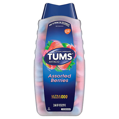 Picture of Tums Ultra Strength Assorted Berries Antacid Tablets 265 ct