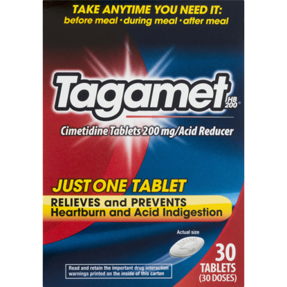 Picture of Tagamet HB 200 Acid Reducer 200 mg tablets 30 ea