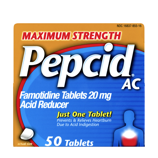 Picture of Pepcid AC Maximum Strength for Heartburn Prevention & Relief 50 ct