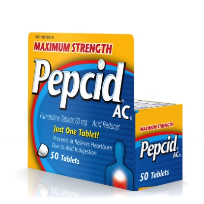 Picture of Pepcid AC Maximum Strength for Heartburn Prevention & Relief 50 ct