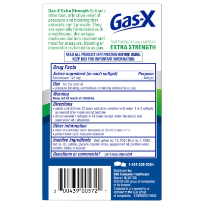 Picture of Gas-X Extra Strength Gas Relief Softgels 72 Count