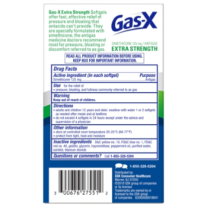 Picture of Gas-X Extra Strength Gas Relief Softgels 50 Count