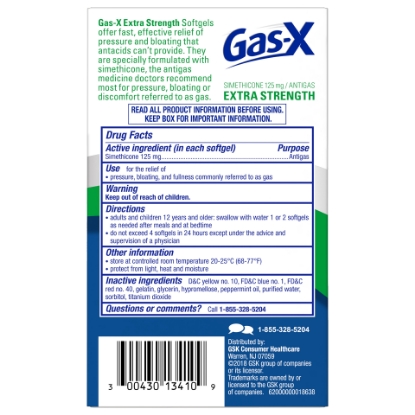 Picture of Gas-X Extra Strength Gas Relief Softgels 10 Count