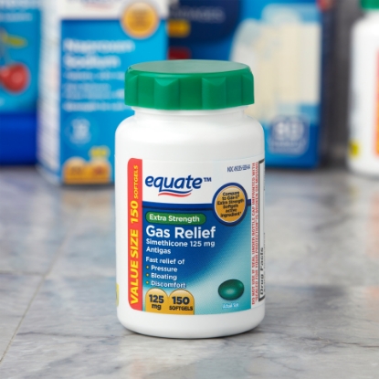 Picture of Equate Extra Strength Gas Relief Soft gels Value Size 125 mg 150 count