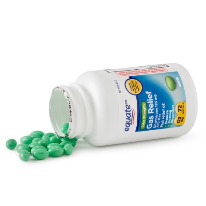 Picture of Equate Extra Strength Gas Relief Simethicone Softgels 125 mg 72 Ct