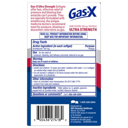 Picture of Gas-X Ultra Strength Gas Relief Softgels 18 Count