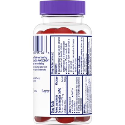 Picture of Alka Seltzer Heartburn Gas Relief Chews Tropical Punch 32 Count