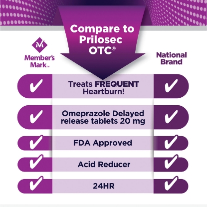 Picture of Member's Mark Omeprazole  Acid Reducer 42 ct