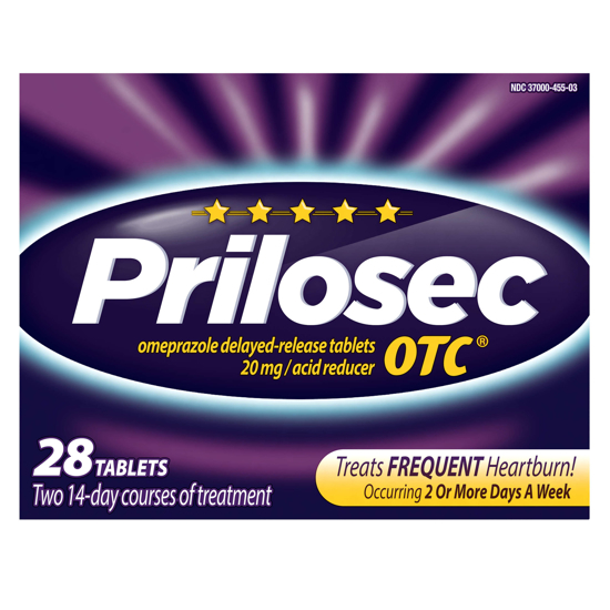 Picture of Prilosec OTC Heartburn Relief and Acid Reducer Tablets 28 Ct