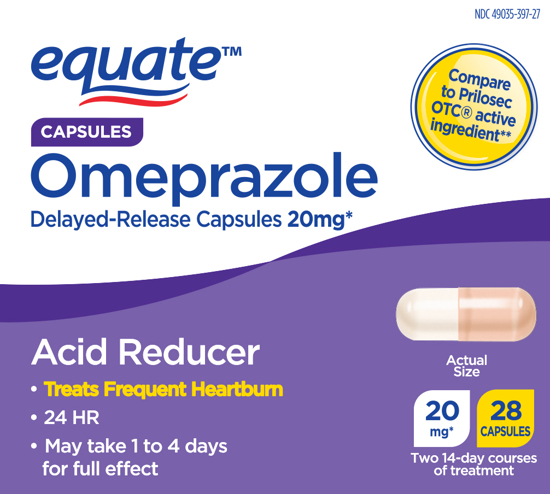 Picture of Equate Acid Reducer Omeprazole Magnesium Capsules 20.6 mg 28 Ct