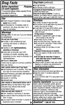 Picture of Equate Acid Reducer Omeprazole Magnesium Capsules 20.6 mg 28 Ct