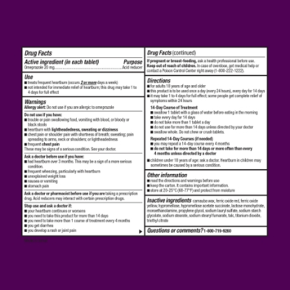 Picture of Equate Omeprazole Delayed Release Tablets 20 mg 28 Count