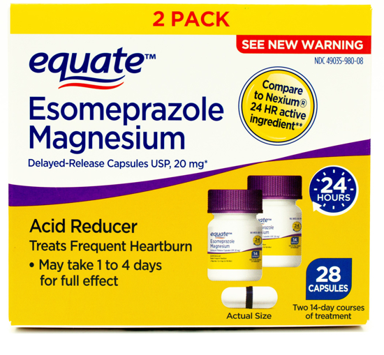 Picture of Equate Esomeprazole Magnesium Capsules 28 Count 2 Pack