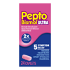 Picture of Pepto Bismol 5 Symptom Stomach Relief Caplets 24 Ct