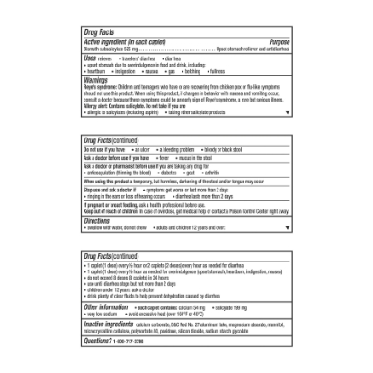 Picture of Pepto Bismol 5 Symptom Stomach Relief Caplets 24 Ct