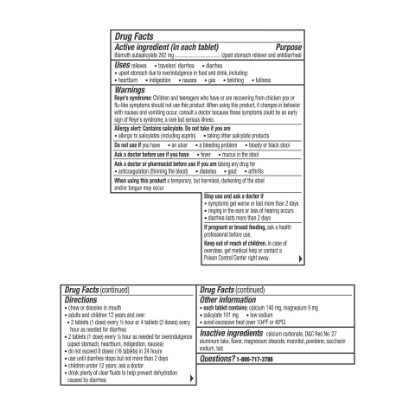 Picture of Pepto Bismol 5 Symptom Stomach Relief Chewable Original Flavor 48 Ct