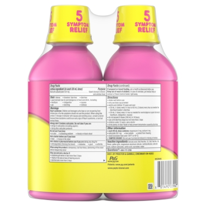 Picture of Pepto Bismol 5 Symptom Stomach Relief Liquid Original 16 oz 2 Pk