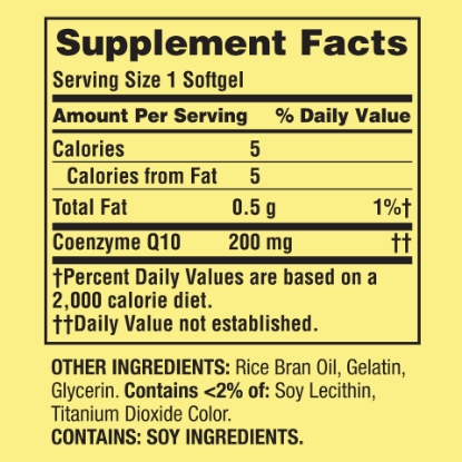 Picture of Spring Valley CoQ10 Rapid Release Softgels 200 mg 60 Count