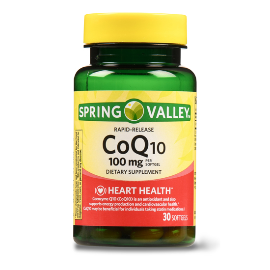 Picture of Spring Valley CoQ10 Rapid Release Softgels 100mg 30 Count