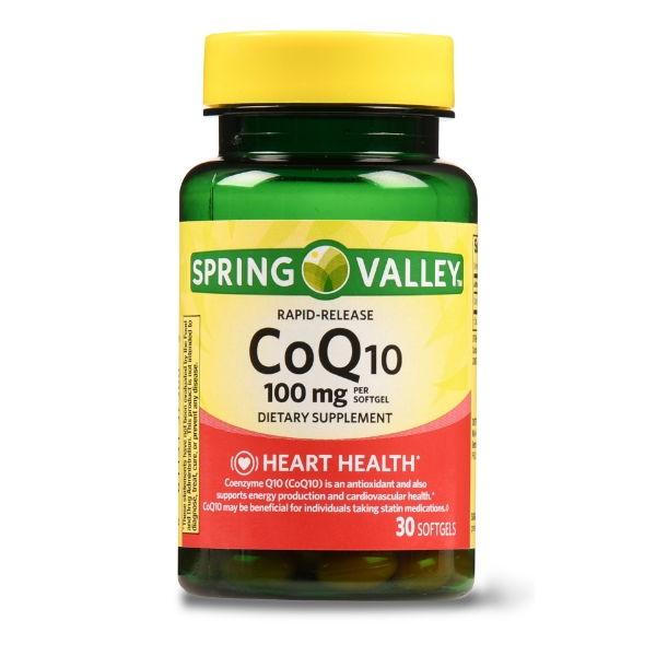 Picture of Spring Valley CoQ10 Rapid Release Softgels 100mg 30 Count