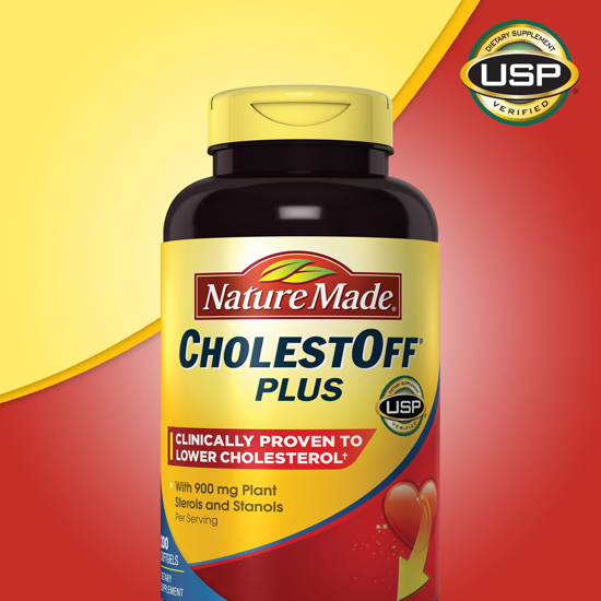 Picture of Nature Made CholestOff Plus with Plant Sterols & Stanols Proven To Lower Cholesterol 450 mg 200 Ct