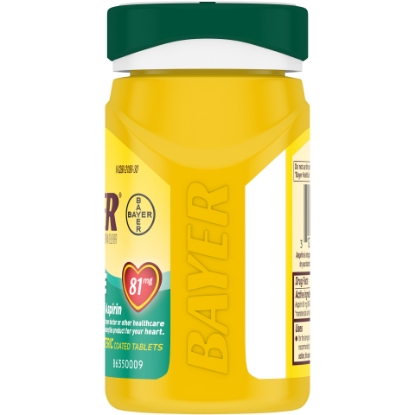 Picture of Aspirin Regimen Bayer Low Dose Pain Reliever Enteric Coated Tablets 81 mg 300 Ct