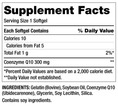 Picture of Kirkland Signature CoQ 10 300 mg 100 Softgels