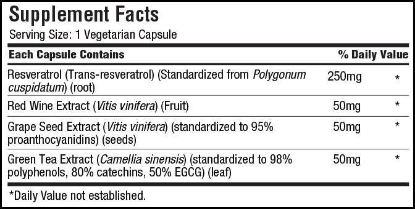 Picture of Trunature Resveratrol Plus 140 Vegetarian Capsules