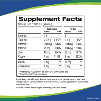 Picture of PreserVision AREDS 2 Formula 210 Soft Gels