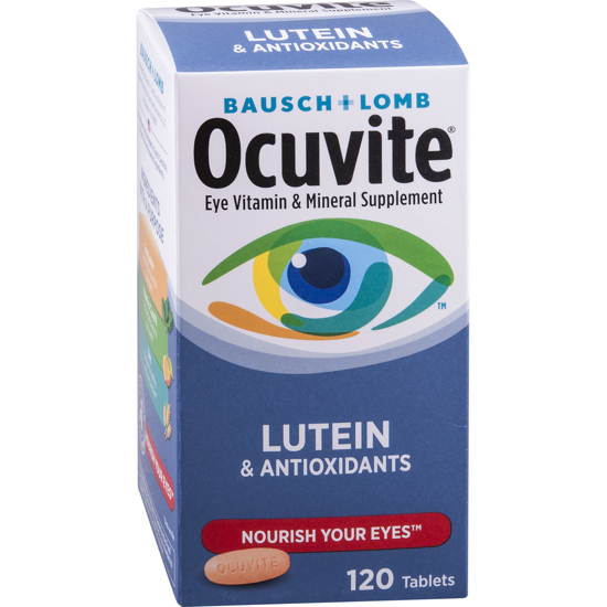 Picture of Bausch + Lomb Ocuvite Eye Vitamin & Mineral Supplement Tablets 120 Ct