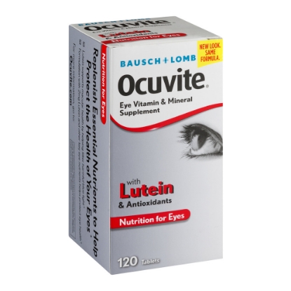 Picture of Bausch + Lomb Ocuvite Eye Vitamin & Mineral Supplement Tablets 120 Ct
