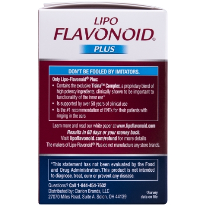 Picture of Lipo Flavonoid Plus Ear Health Supplement 100 caplets