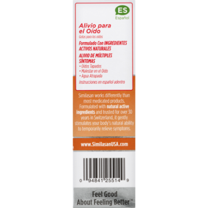 Picture of Similasan Earache Relief Ear Drops 0.33 Ounce Bottle