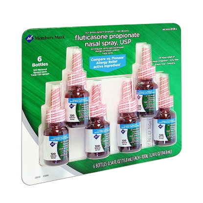 Picture of Members Mark Fluticasone Propionate Nasal Spray 6 pk 0.54 fl. oz. bottle